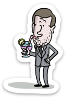 Magnet Vivre en Macronie - Le roi de la vodka