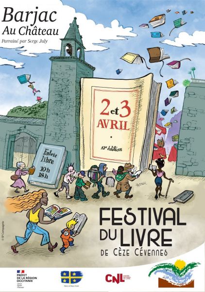 Barjac Festival du livre au château les 2 et 3 avril